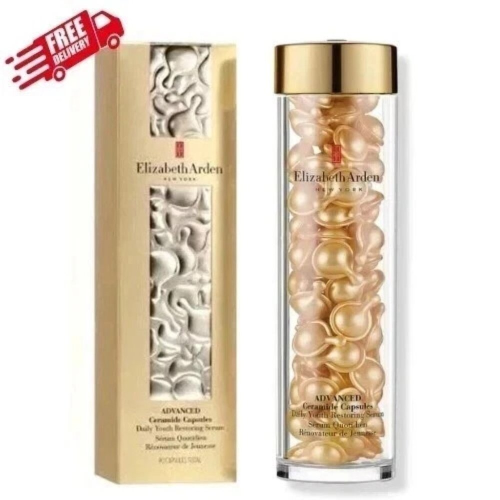 Ceramide by Elizabeth Arden, 90 Daily Youth Restoring Serum Capsules+Sealed